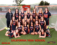Cal High Lacrosse- women's 2015-16